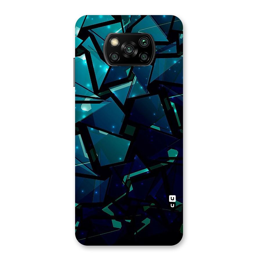 Abstract Glass Design Back Case for Poco X3