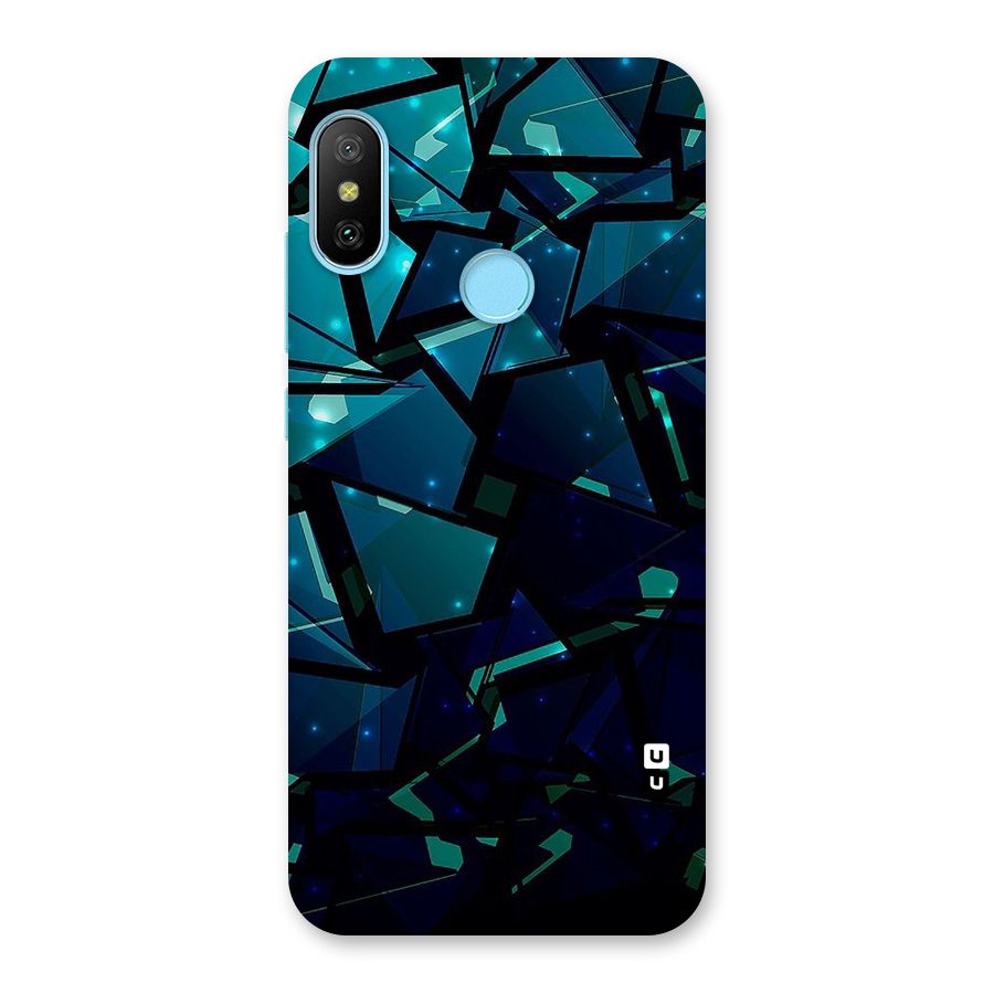 Abstract Glass Design Back Case for Redmi 6 Pro