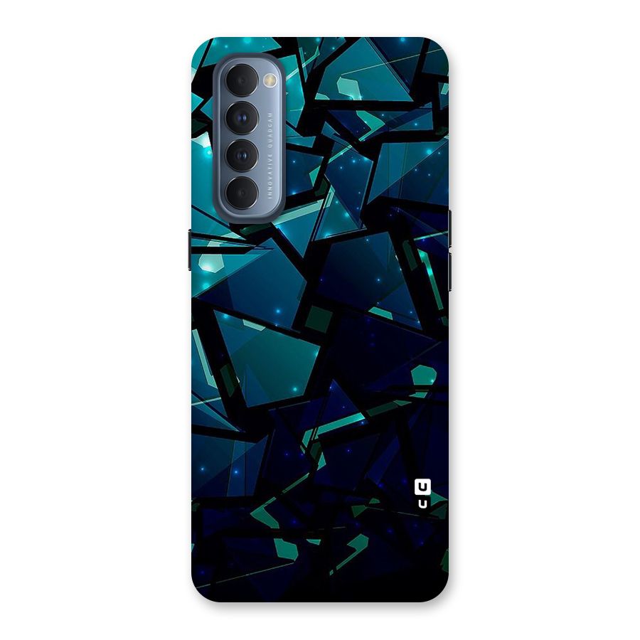 Abstract Glass Design Back Case for Reno4 Pro