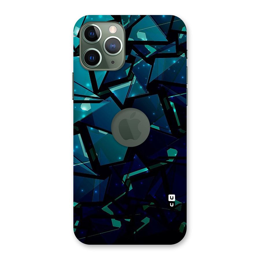 Abstract Glass Design Back Case for iPhone 11 Pro Logo  Cut