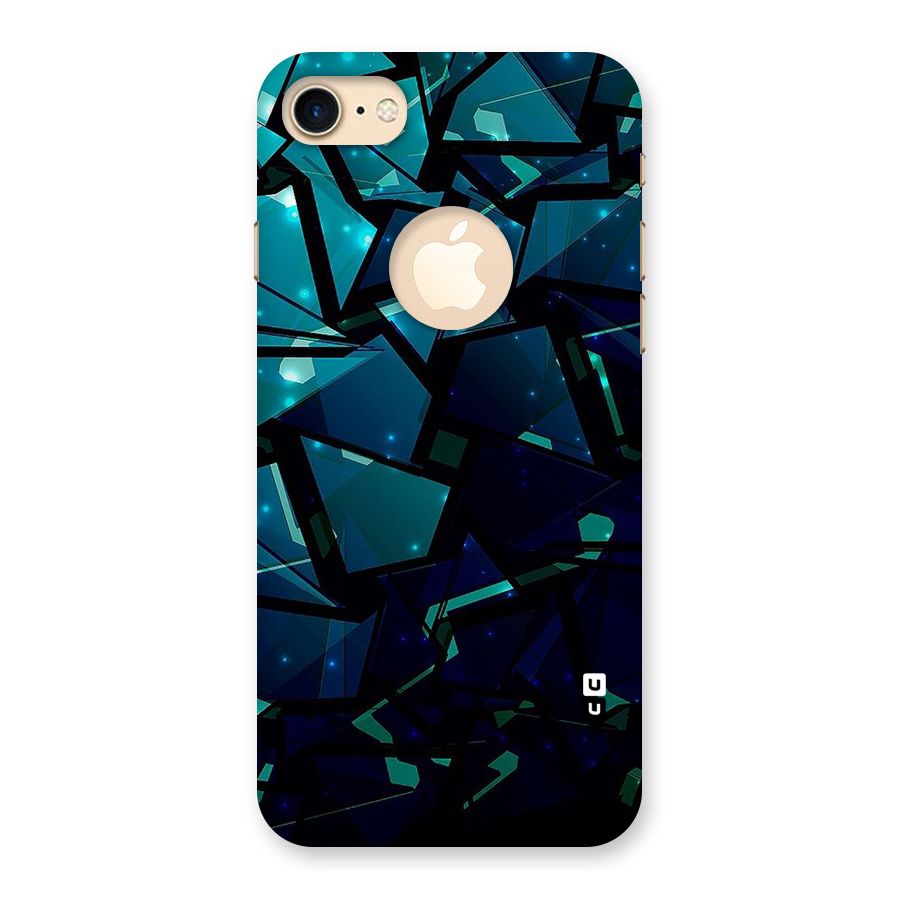 Abstract Glass Design Back Case for iPhone 7 Logo Cut