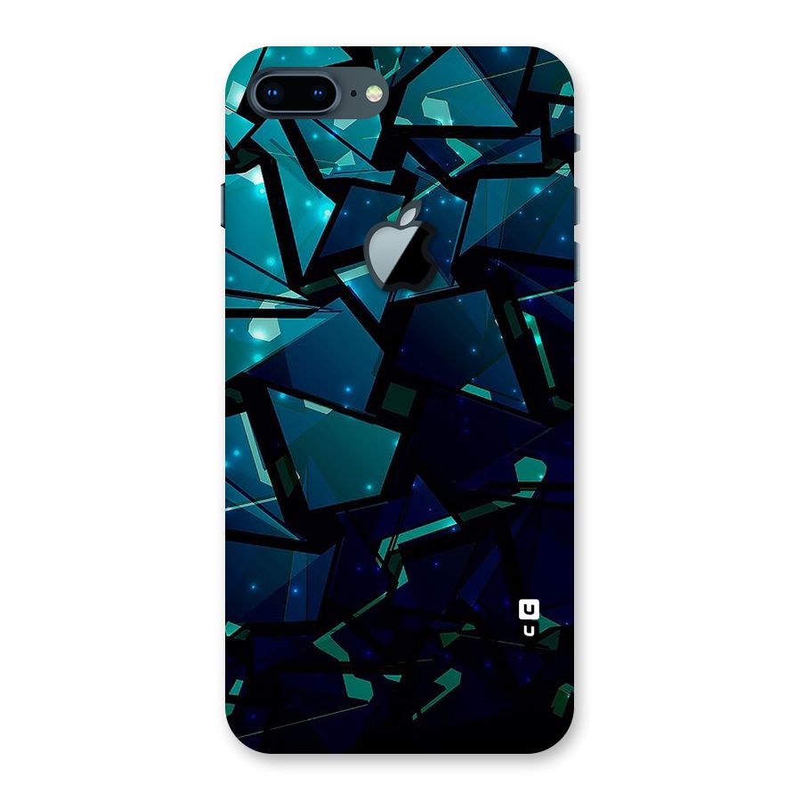 Abstract Glass Design Back Case for iPhone 7 Plus Apple Cut