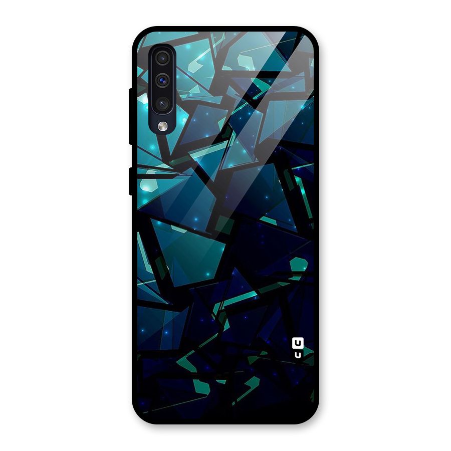 Abstract Glass Design Glass Back Case for Galaxy A50