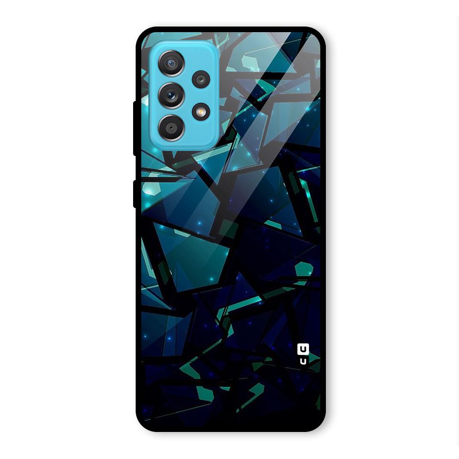 Abstract Glass Design Glass Back Case for Galaxy A52