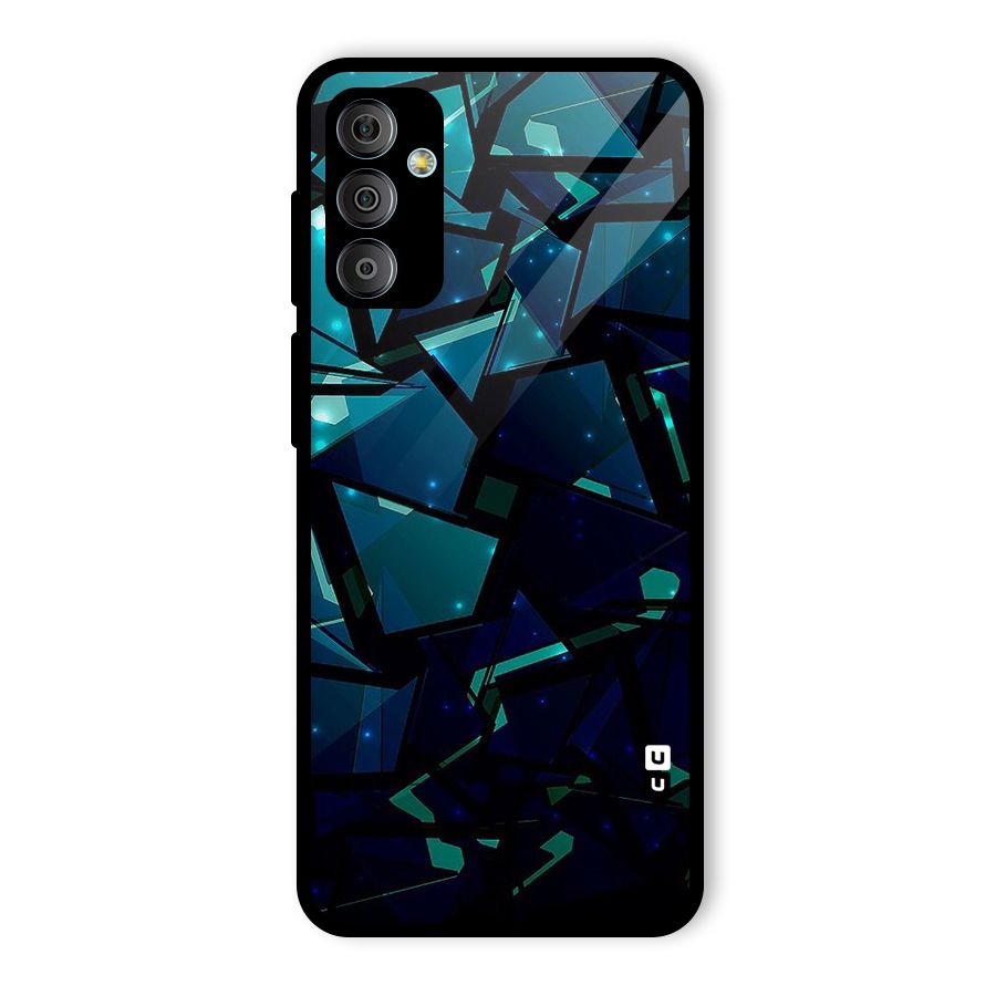 Abstract Glass Design Glass Back Case for Galaxy F23