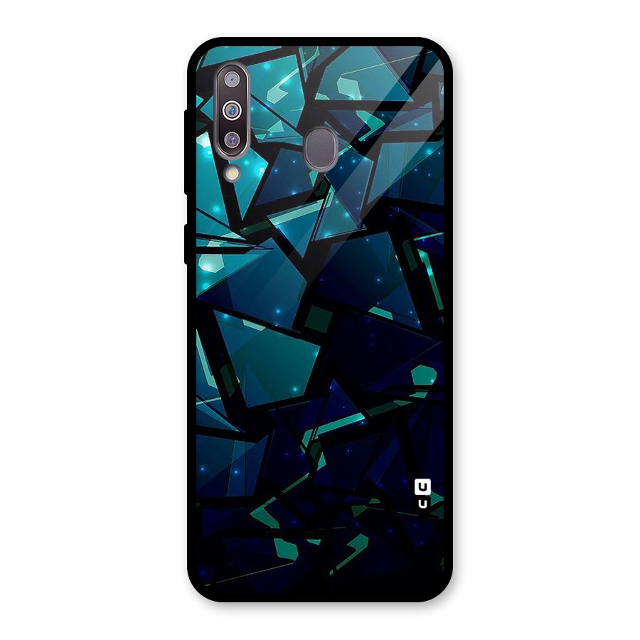Abstract Glass Design Glass Back Case for Galaxy M30