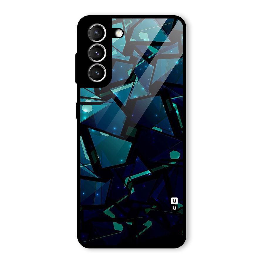 Abstract Glass Design Glass Back Case for Galaxy S21 5G