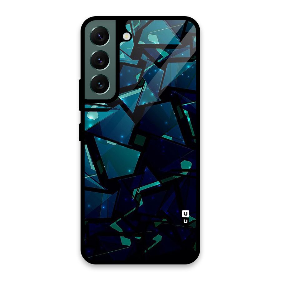 Abstract Glass Design Glass Back Case for Galaxy S22 5G