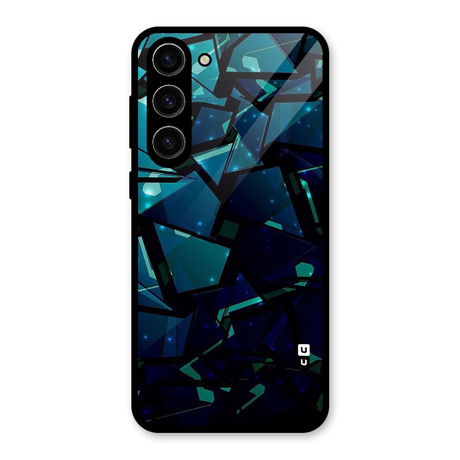 Abstract Glass Design Glass Back Case for Galaxy S23 Plus