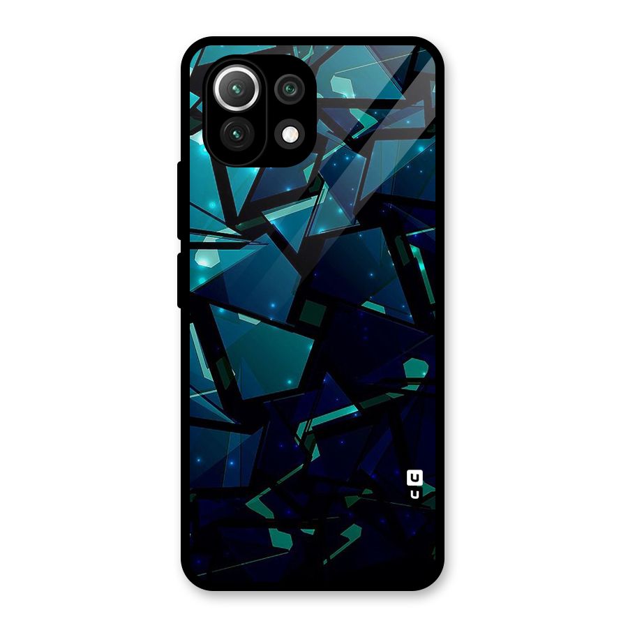 Abstract Glass Design Glass Back Case for Mi 11 Lite