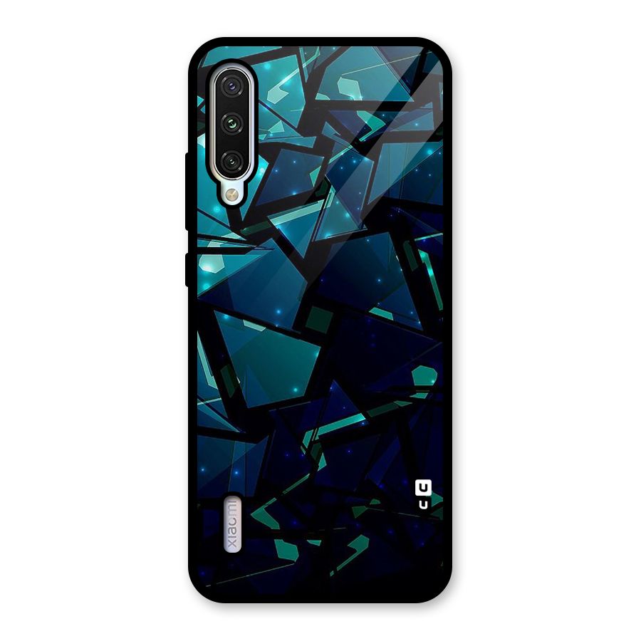 Abstract Glass Design Glass Back Case for Mi A3
