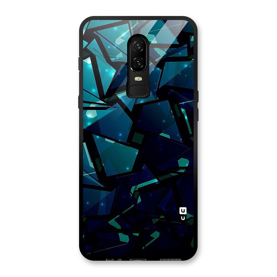 Abstract Glass Design Glass Back Case for OnePlus 6