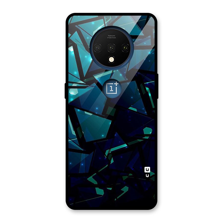 Abstract Glass Design Glass Back Case for OnePlus 7T
