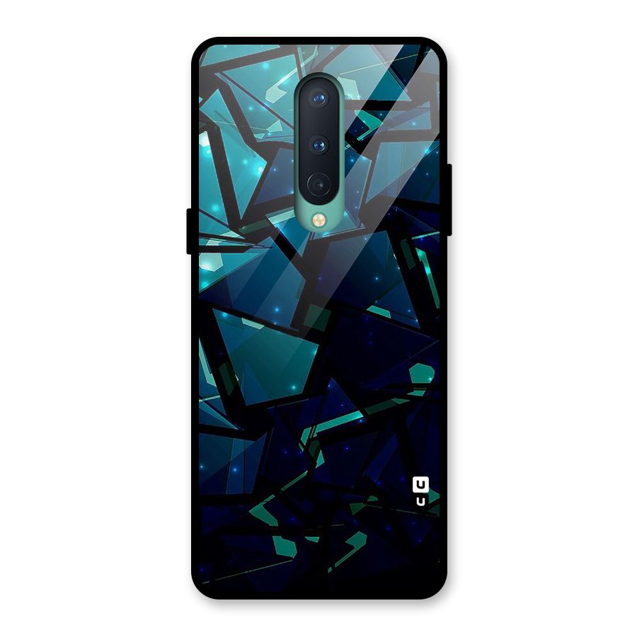 Abstract Glass Design Glass Back Case for OnePlus 8