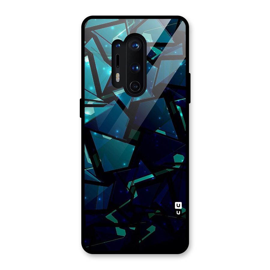 Abstract Glass Design Glass Back Case for OnePlus 8 Pro