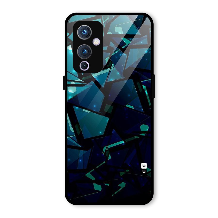 Abstract Glass Design Glass Back Case for OnePlus 9