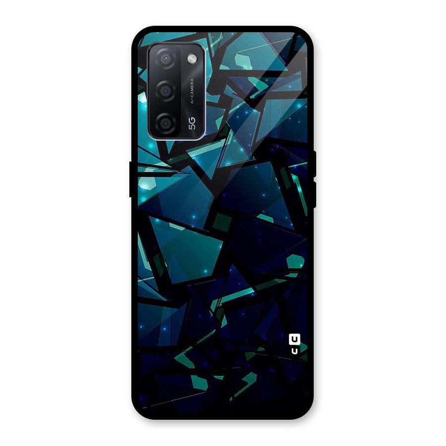 Abstract Glass Design Glass Back Case for Oppo A53s 5G