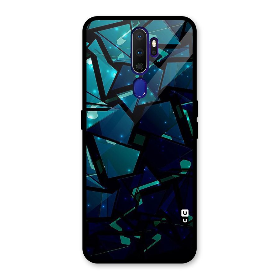 Abstract Glass Design Glass Back Case for Oppo A9 (2020)