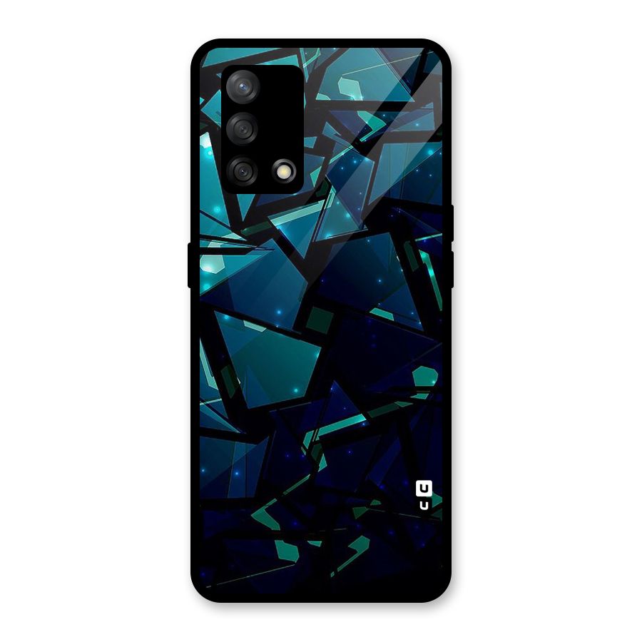 Abstract Glass Design Glass Back Case for Oppo F19