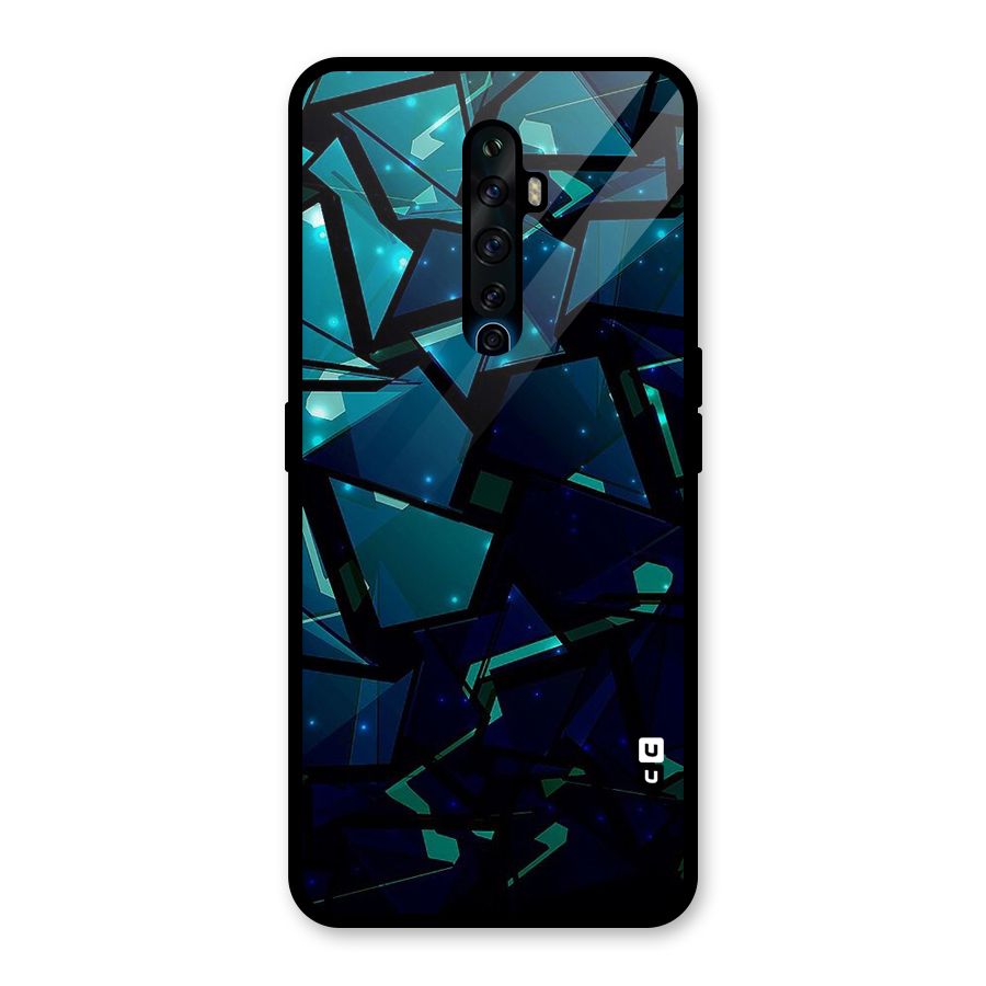Abstract Glass Design Glass Back Case for Oppo Reno2 F