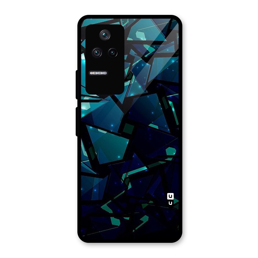 Abstract Glass Design Glass Back Case for Poco F4 5G
