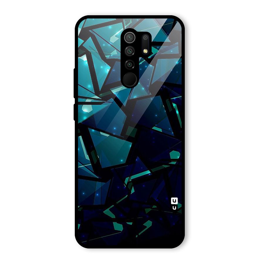 Abstract Glass Design Glass Back Case for Poco M2