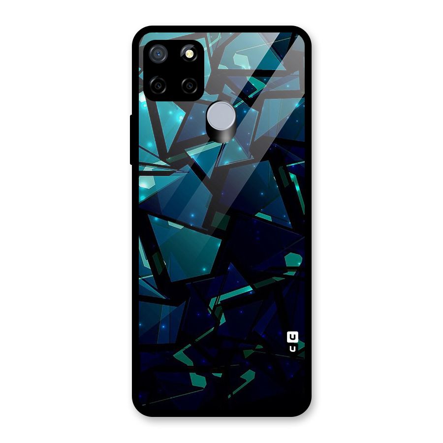 Abstract Glass Design Glass Back Case for Realme C15