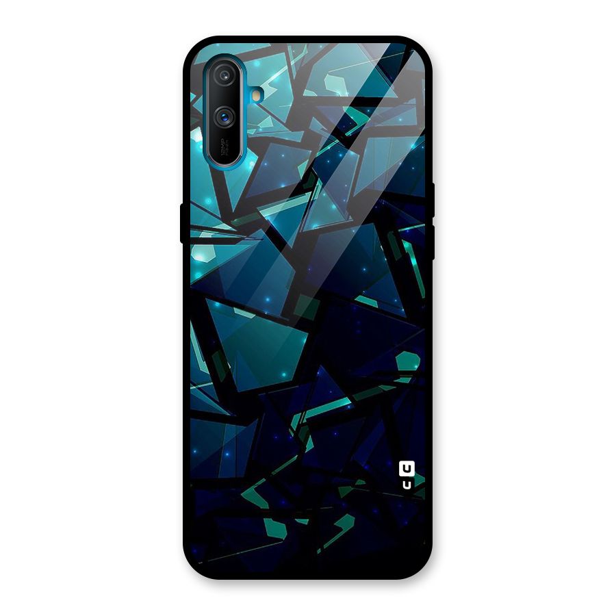 Abstract Glass Design Glass Back Case for Realme C3
