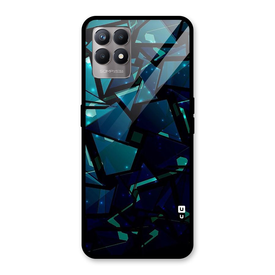Abstract Glass Design Glass Back Case for Realme Narzo 50