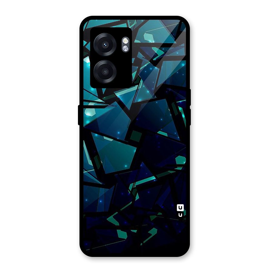 Abstract Glass Design Glass Back Case for Realme Narzo 50 5G