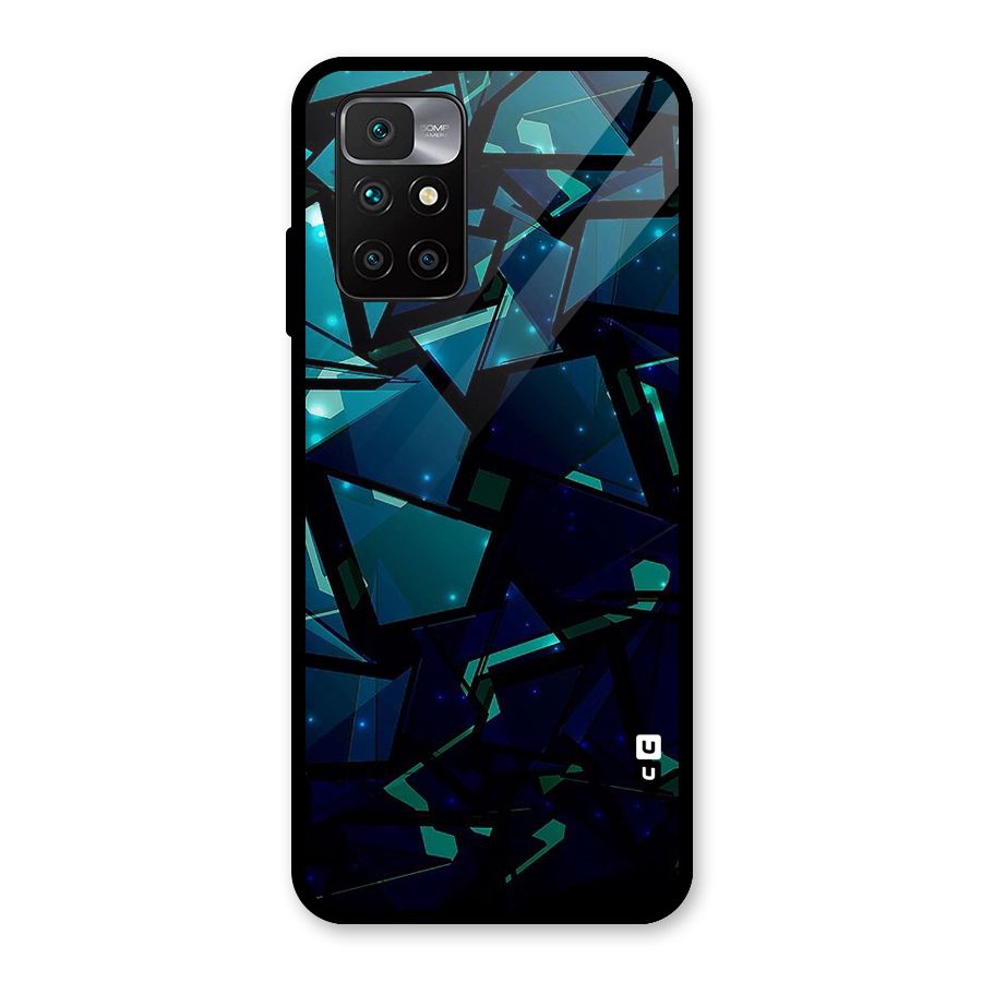 Abstract Glass Design Glass Back Case for Redmi 10 Prime