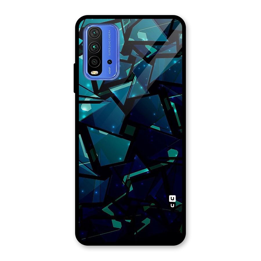 Abstract Glass Design Glass Back Case for Redmi 9 Power