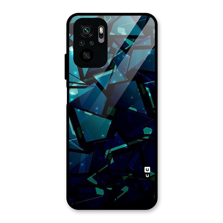 Abstract Glass Design Glass Back Case for Redmi Note 10S