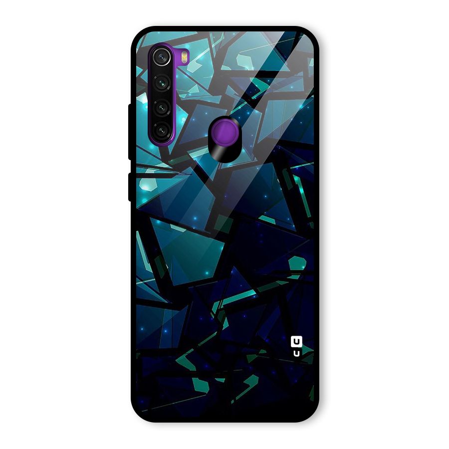 Abstract Glass Design Glass Back Case for Redmi Note 8