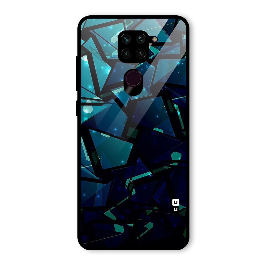 Abstract Glass Design Glass Back Case for Redmi Note 9