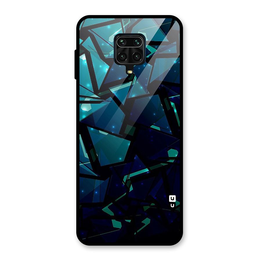 Abstract Glass Design Glass Back Case for Redmi Note 9 Pro