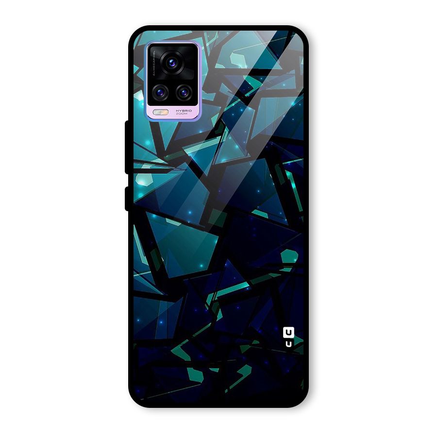 Abstract Glass Design Glass Back Case for Vivo V20 Pro