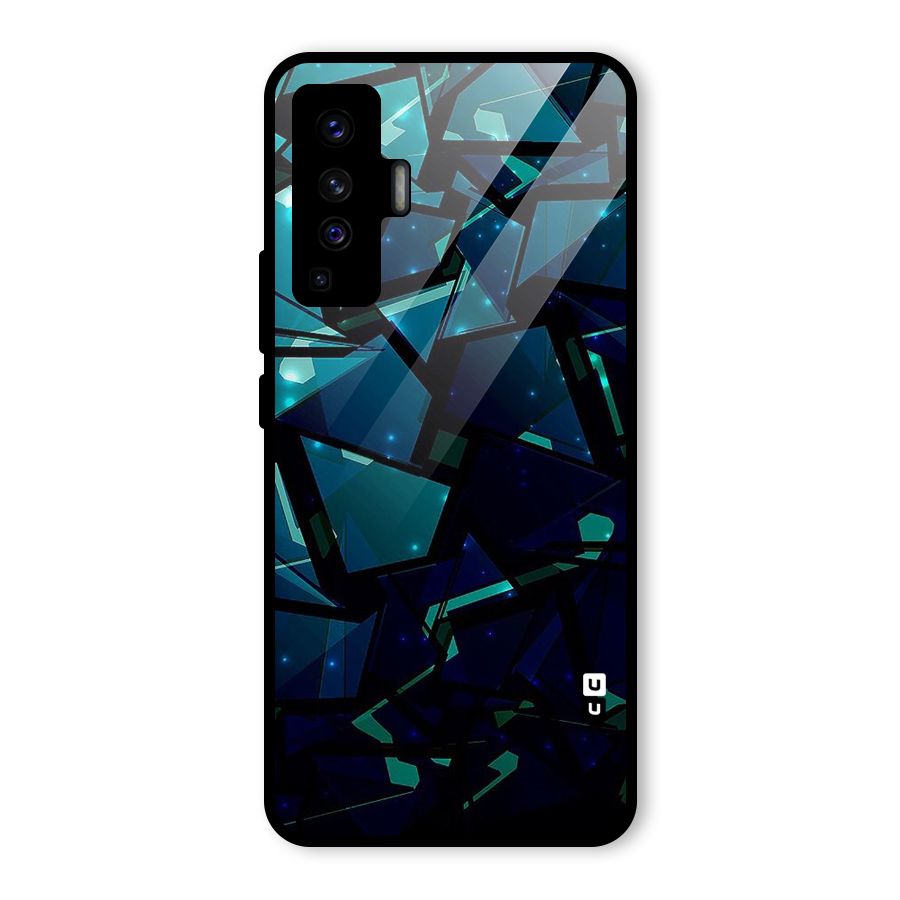 Abstract Glass Design Glass Back Case for Vivo X50