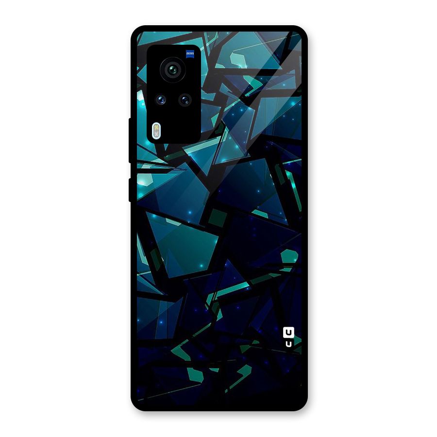 Abstract Glass Design Glass Back Case for Vivo X60 Pro