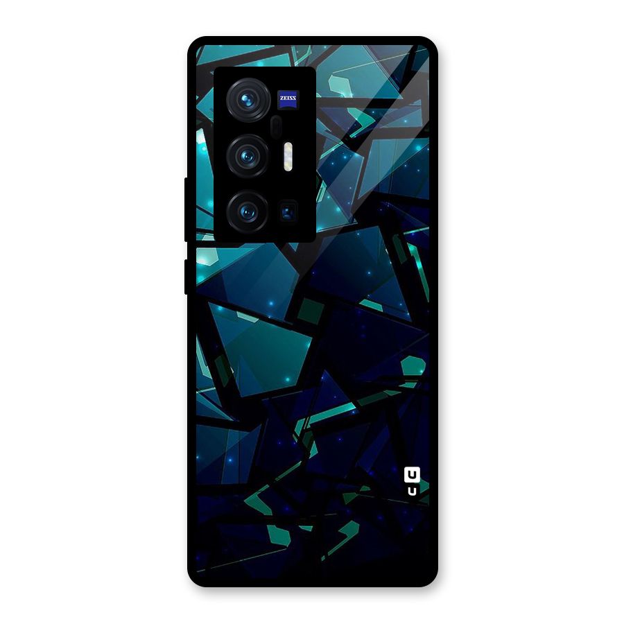 Abstract Glass Design Glass Back Case for Vivo X70 Pro Plus