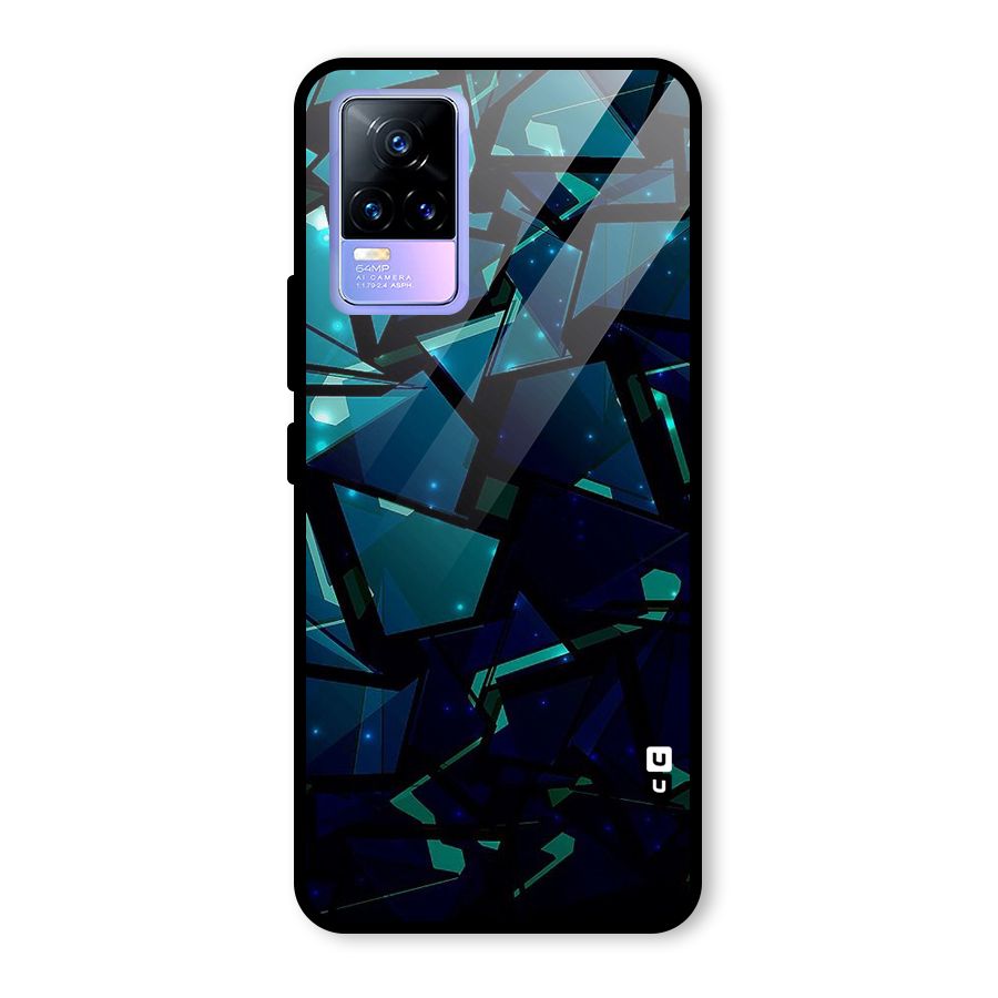 Abstract Glass Design Glass Back Case for Vivo Y73