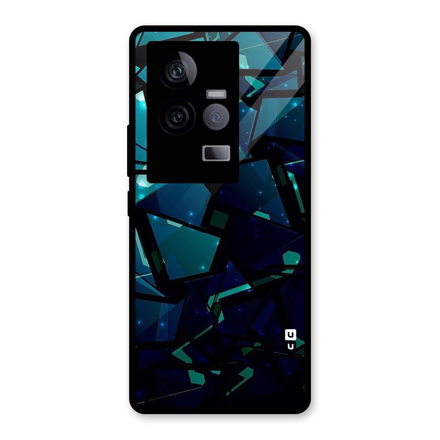 Abstract Glass Design Glass Back Case for Vivo iQOO 11 5G