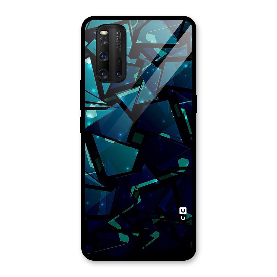 Abstract Glass Design Glass Back Case for Vivo iQOO 3
