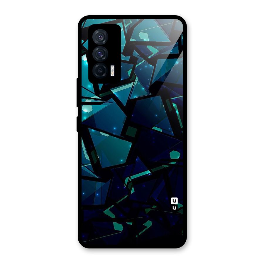 Abstract Glass Design Glass Back Case for Vivo iQOO 7 5G