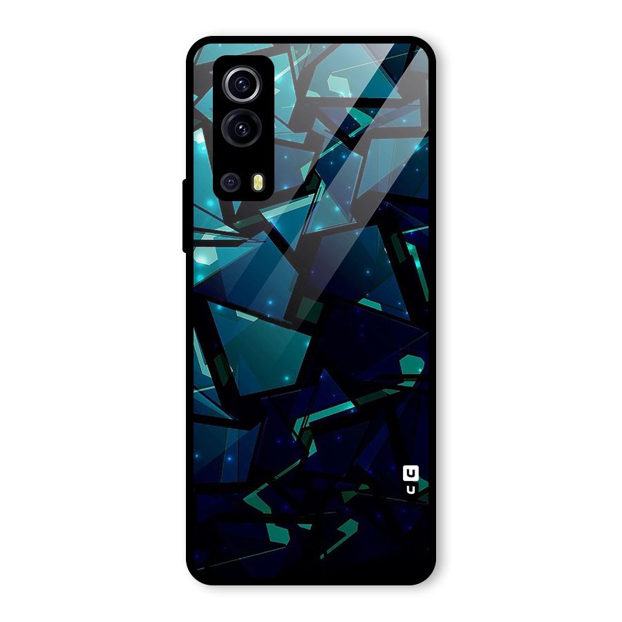 Abstract Glass Design Glass Back Case for Vivo iQOO Z3