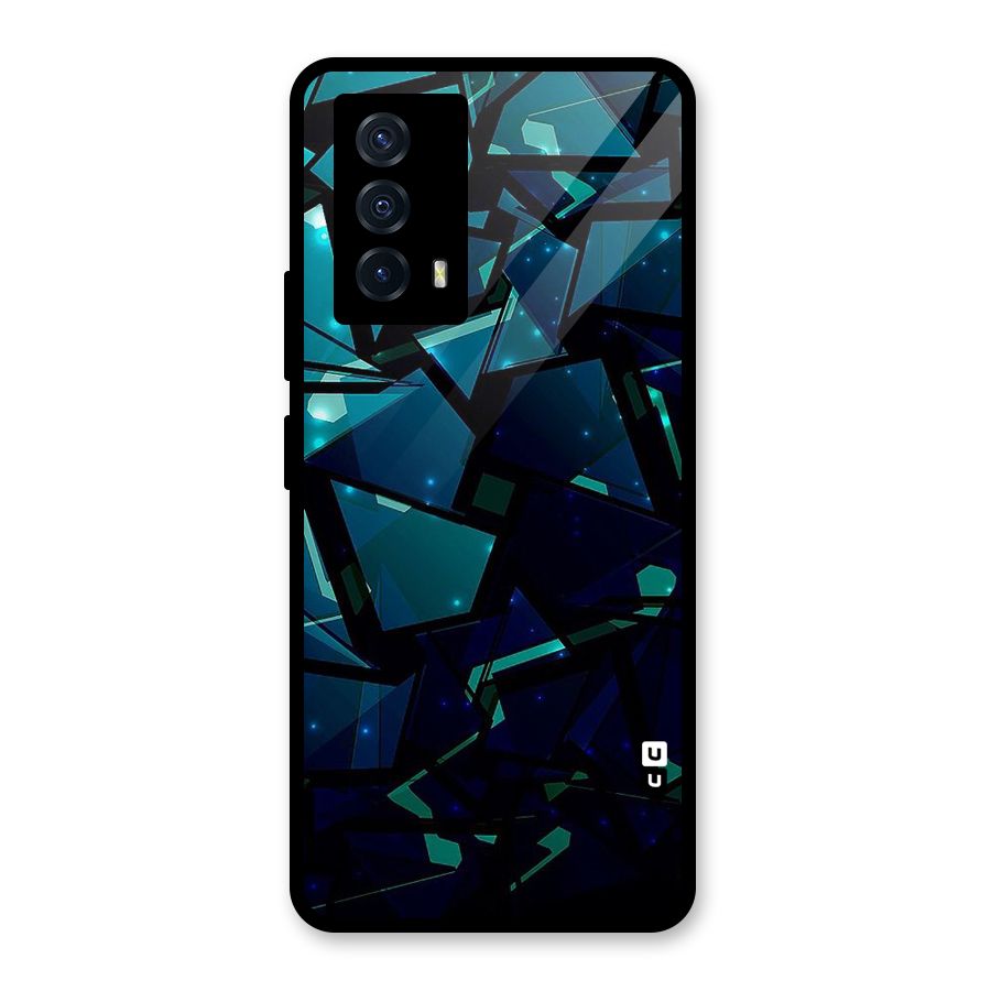 Abstract Glass Design Glass Back Case for Vivo iQOO Z5