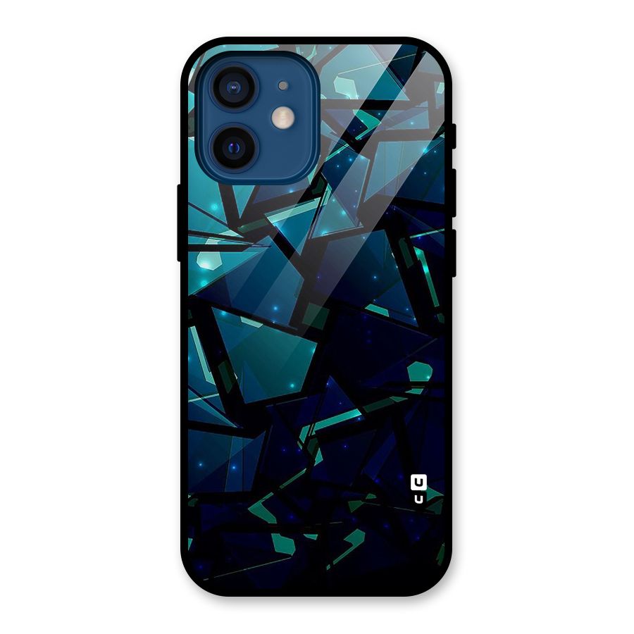 Abstract Glass Design Glass Back Case for iPhone 12 Mini