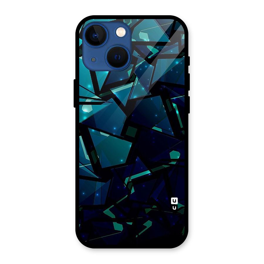 Abstract Glass Design Glass Back Case for iPhone 13 Mini