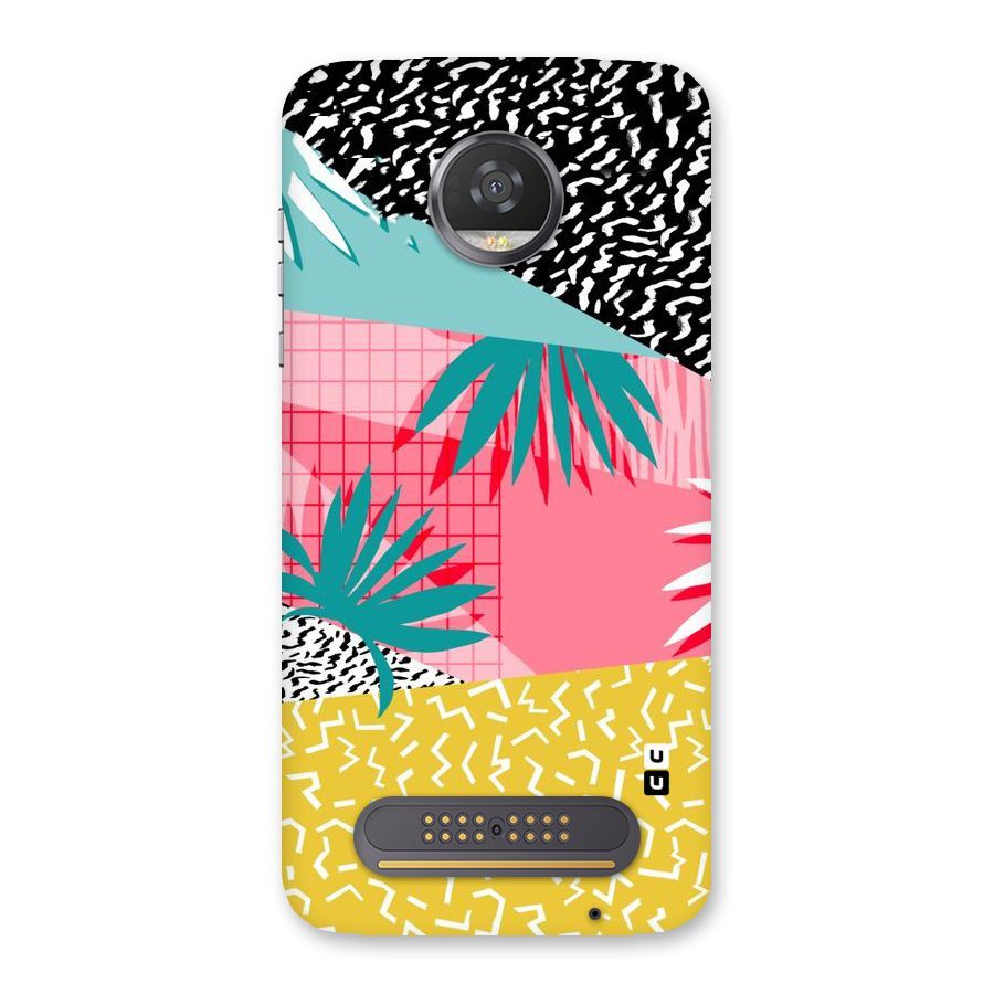 Abstract Grass Hues Back Case for Moto Z2 Play