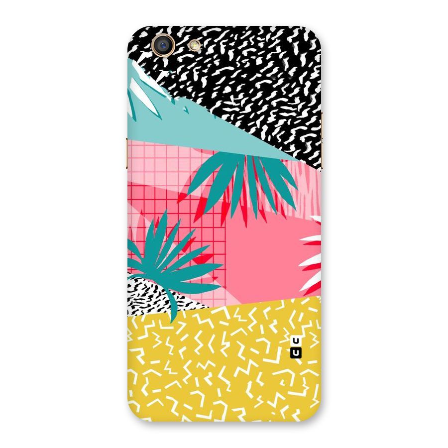 Abstract Grass Hues Back Case for Oppo F3
